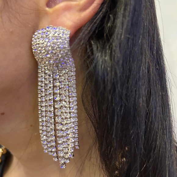 Square Fringe Earrings - Picture 1 of 5